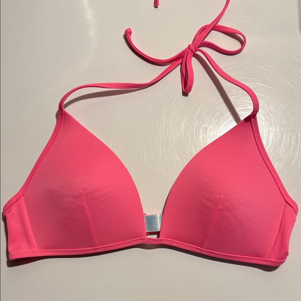 PINK Victoria's Secret Bright Pink Bikini Top